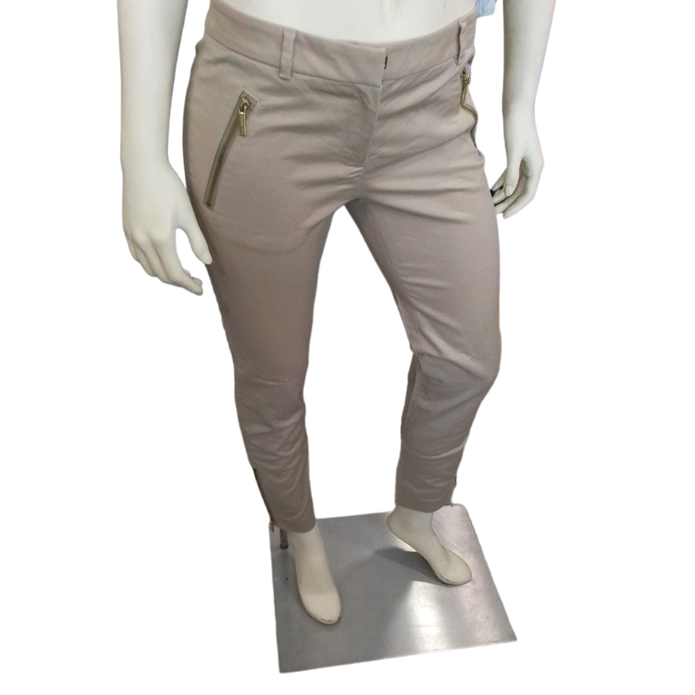Michael Kors Beige Ankle Fit Wellesley Pants Sz 2